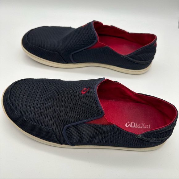 Olukai Nohea Mesh Navy Shoes Drop-In Heel Lightweight Sneaker Mens Sz 13 Slip On - Picture 7 of 9
